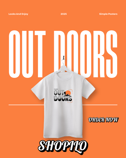 Out Doors Half Sleeve T-Shirt