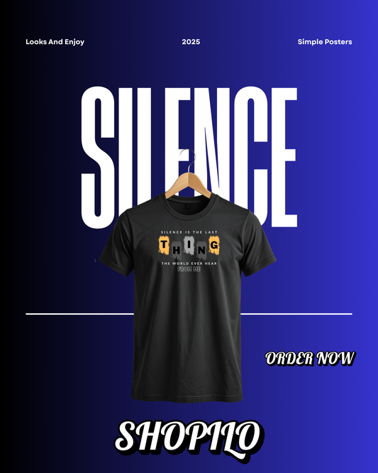 Silence Half Sleeve T-Shirt