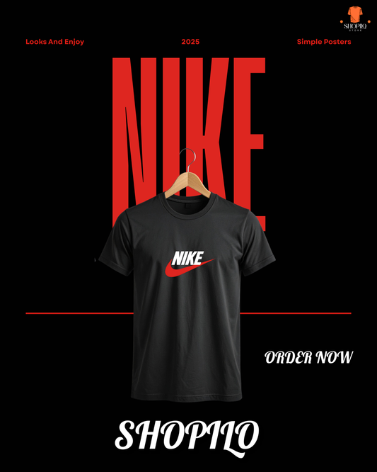 Red Nike Half Sleeve T-Shirt