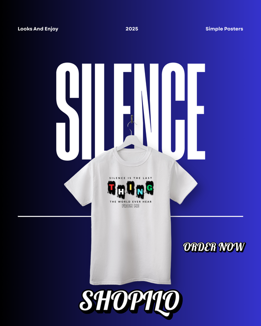 Silence Half Sleeve T-Shirt