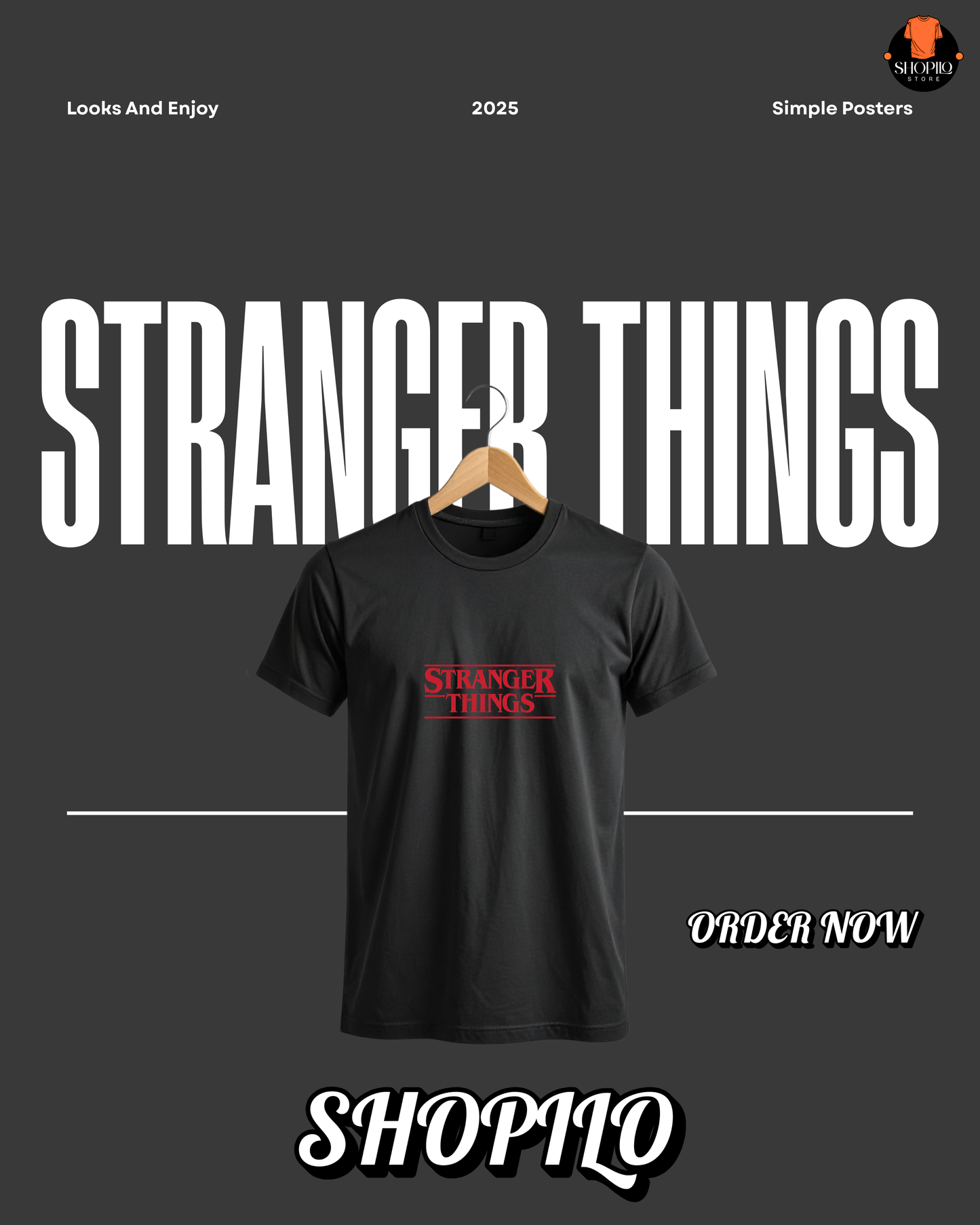 Stranger Things Half Sleeve T-Shirt
