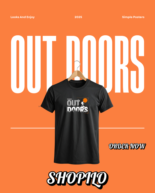 Out Doors Half Sleeve T-Shirt