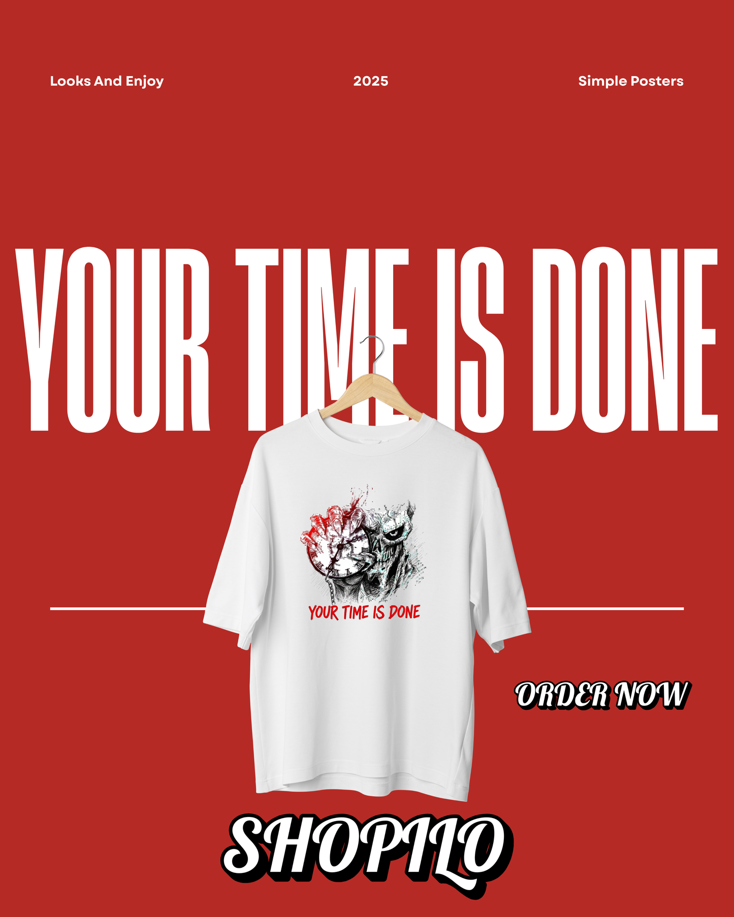 Your Time is done Drop Shoulder T-Shirt