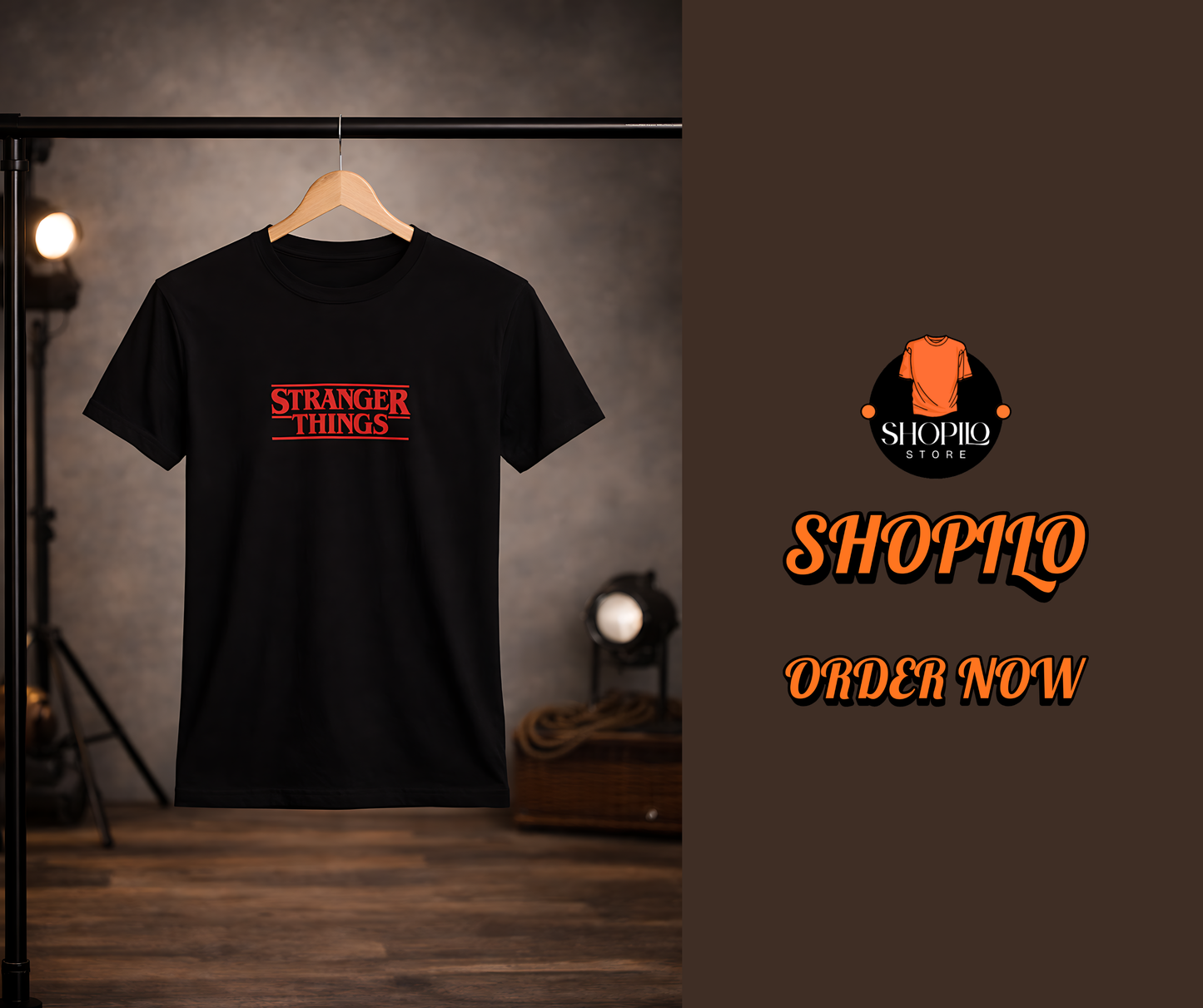 Stranger Things Half Sleeve T-Shirt