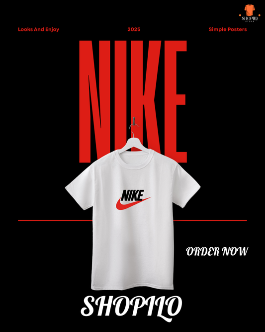 Red Nike Half Sleeve T-Shirt