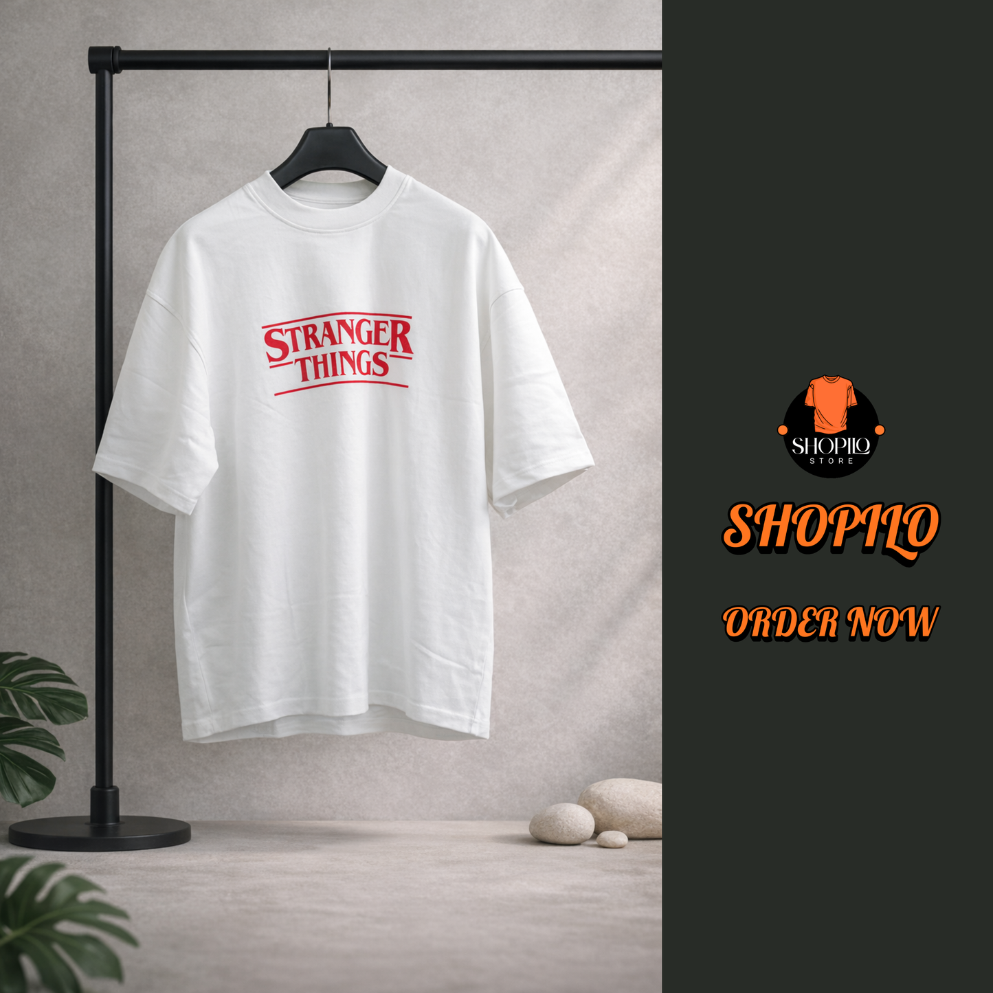 Stranger Things Drop Shoulder T-Shirt