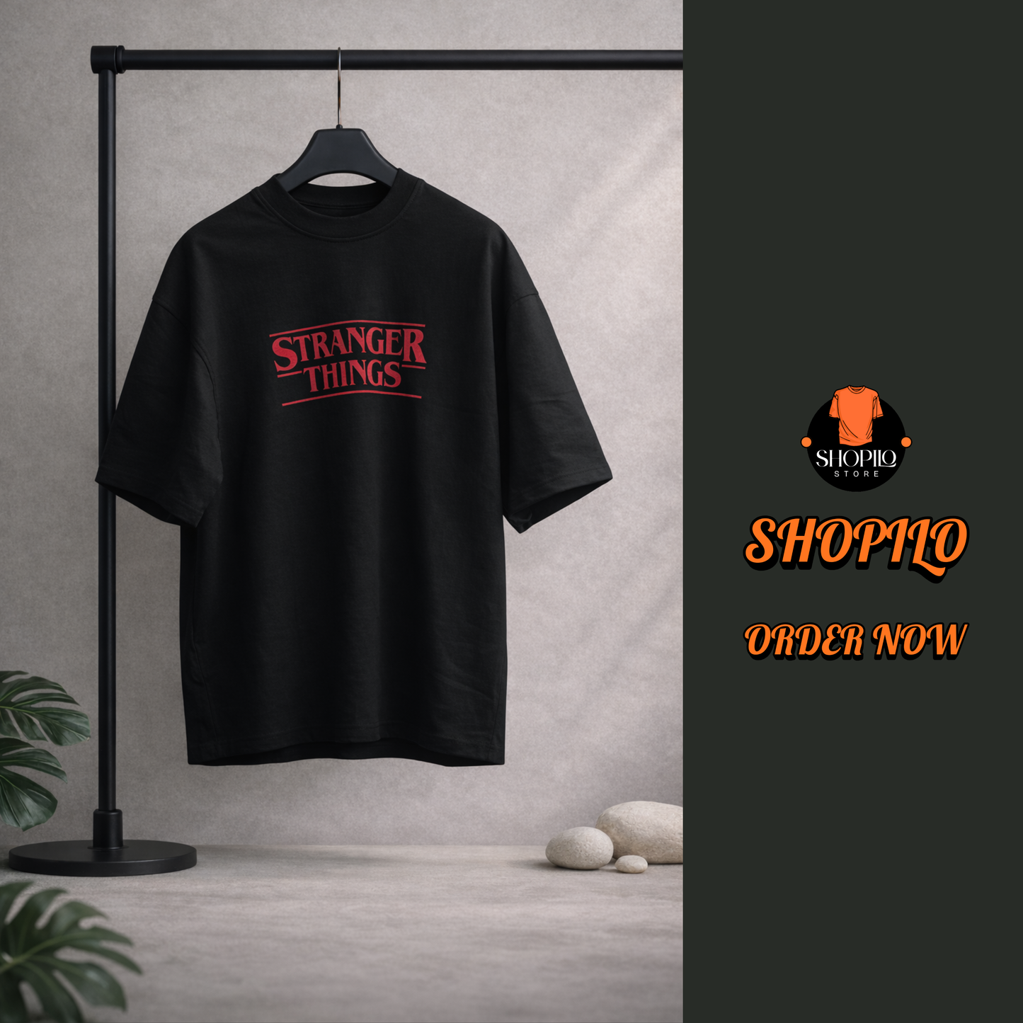 Stranger Things Drop Shoulder T-Shirt