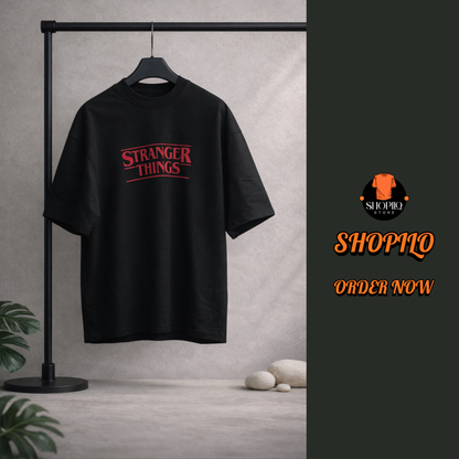 Stranger Things Drop Shoulder T-Shirt