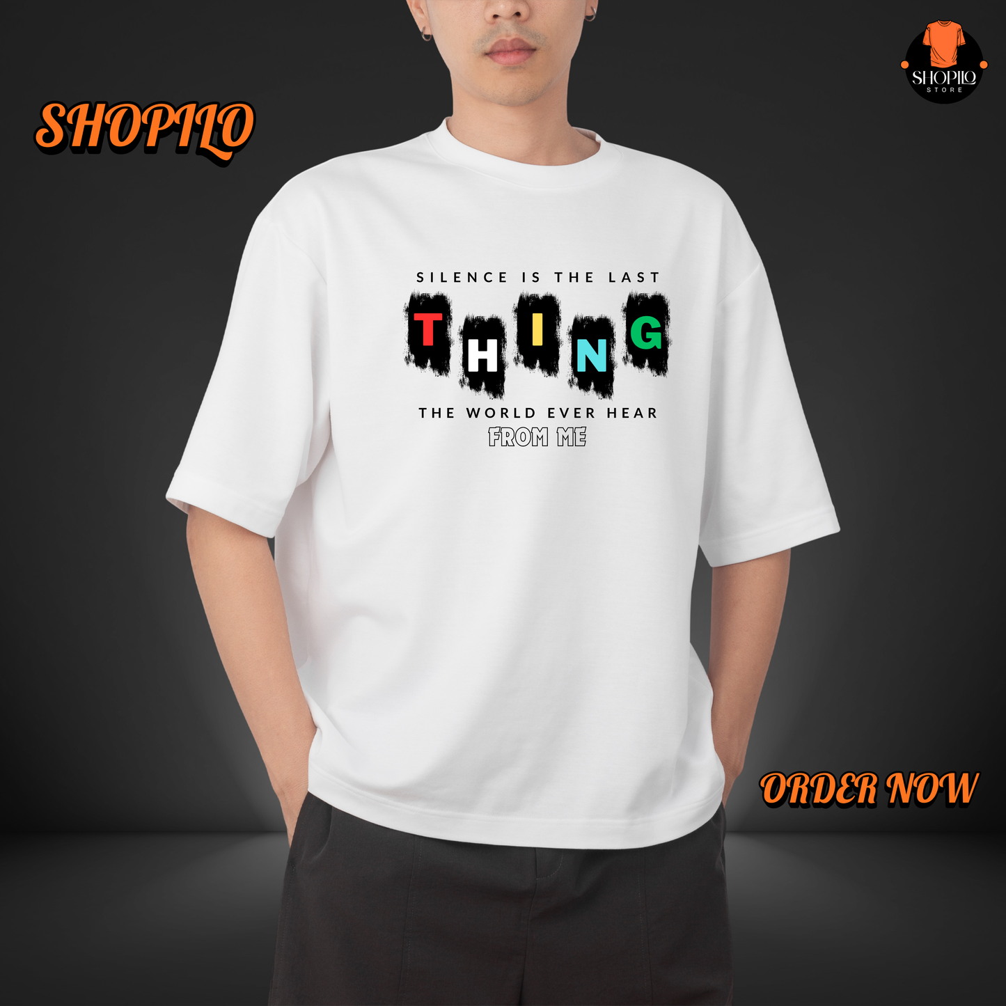 Silence Drop Shoulder T-Shirt