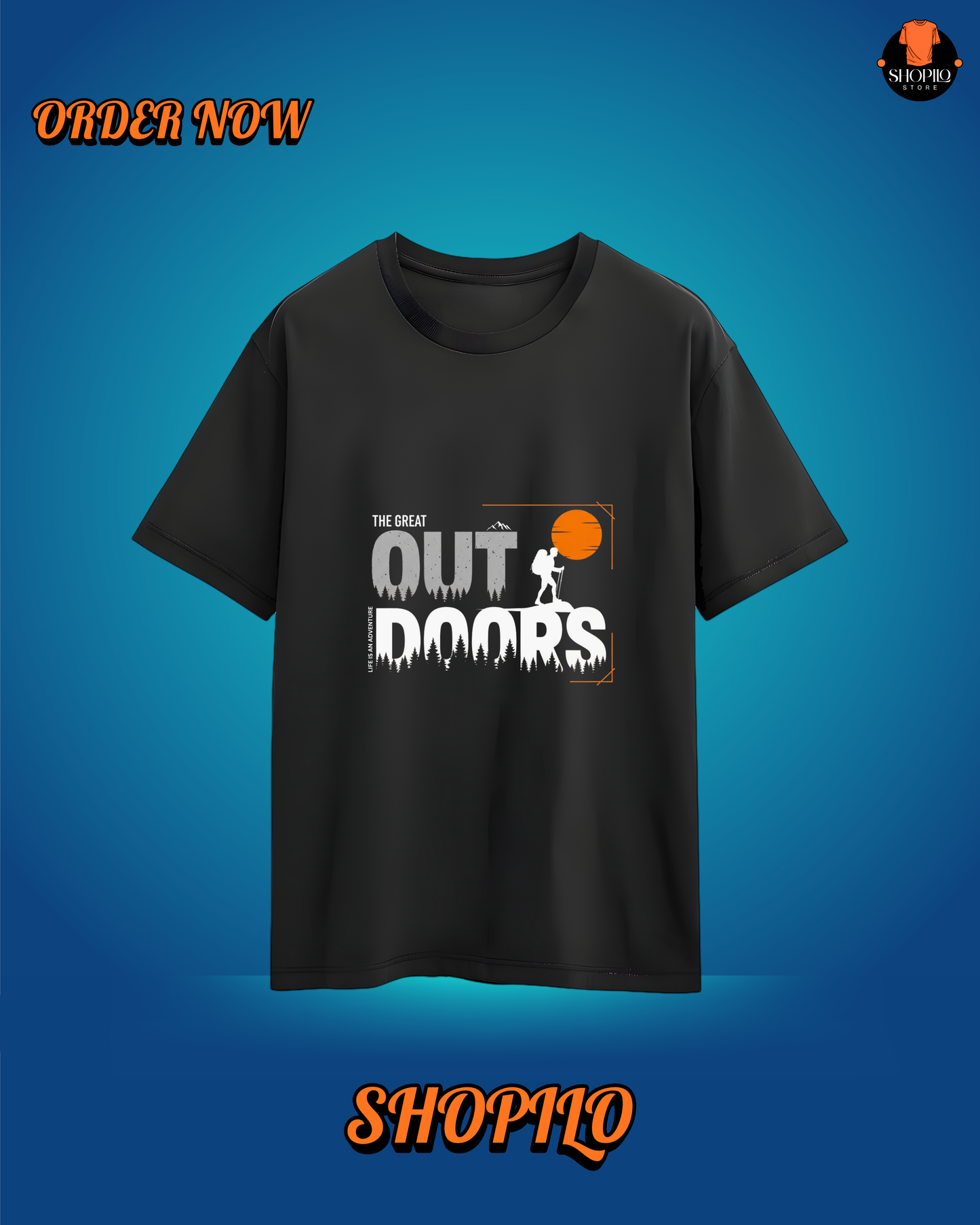 Out Door Drop Shoulder T-Shirt