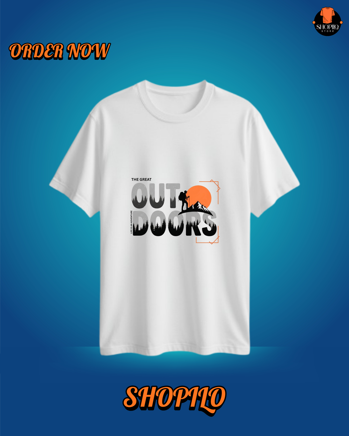 Out Door Drop Shoulder T-Shirt