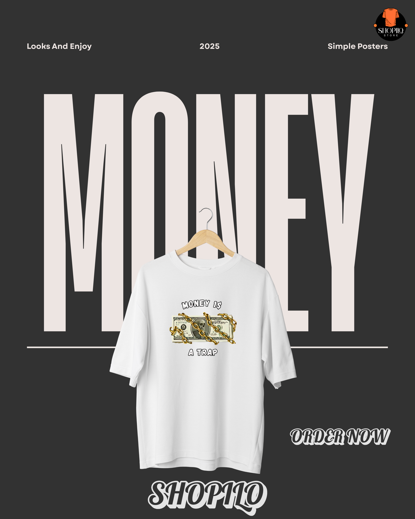 Money 1$ Drop Shoulder T-Shirt